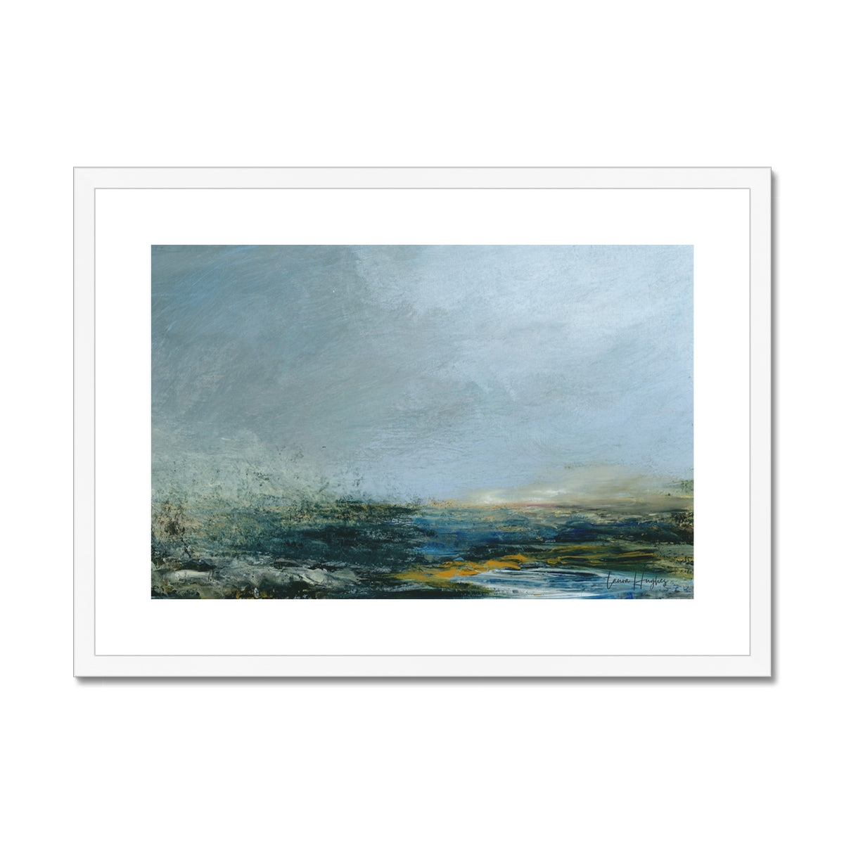 semi abstract landscape print