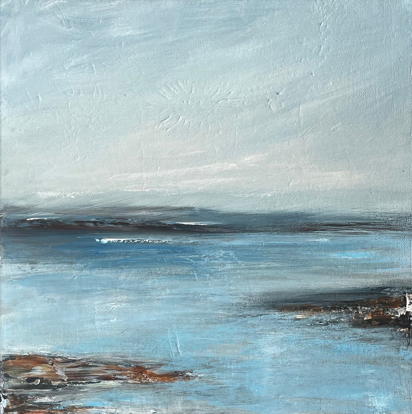 Morning Light Semi Abstract Landscape on Canvas