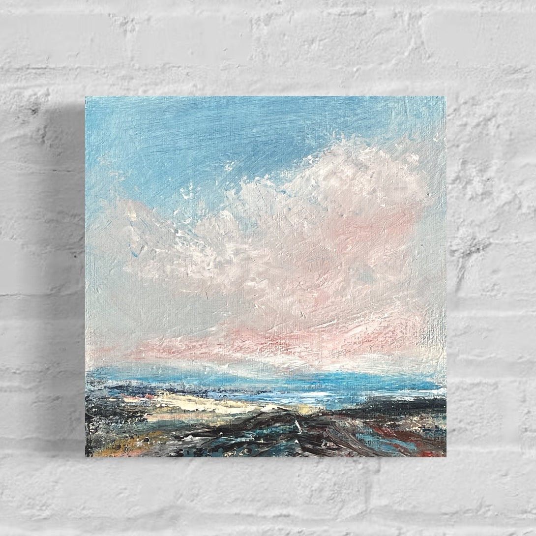 Pink Skies Semi Abstract Landscape