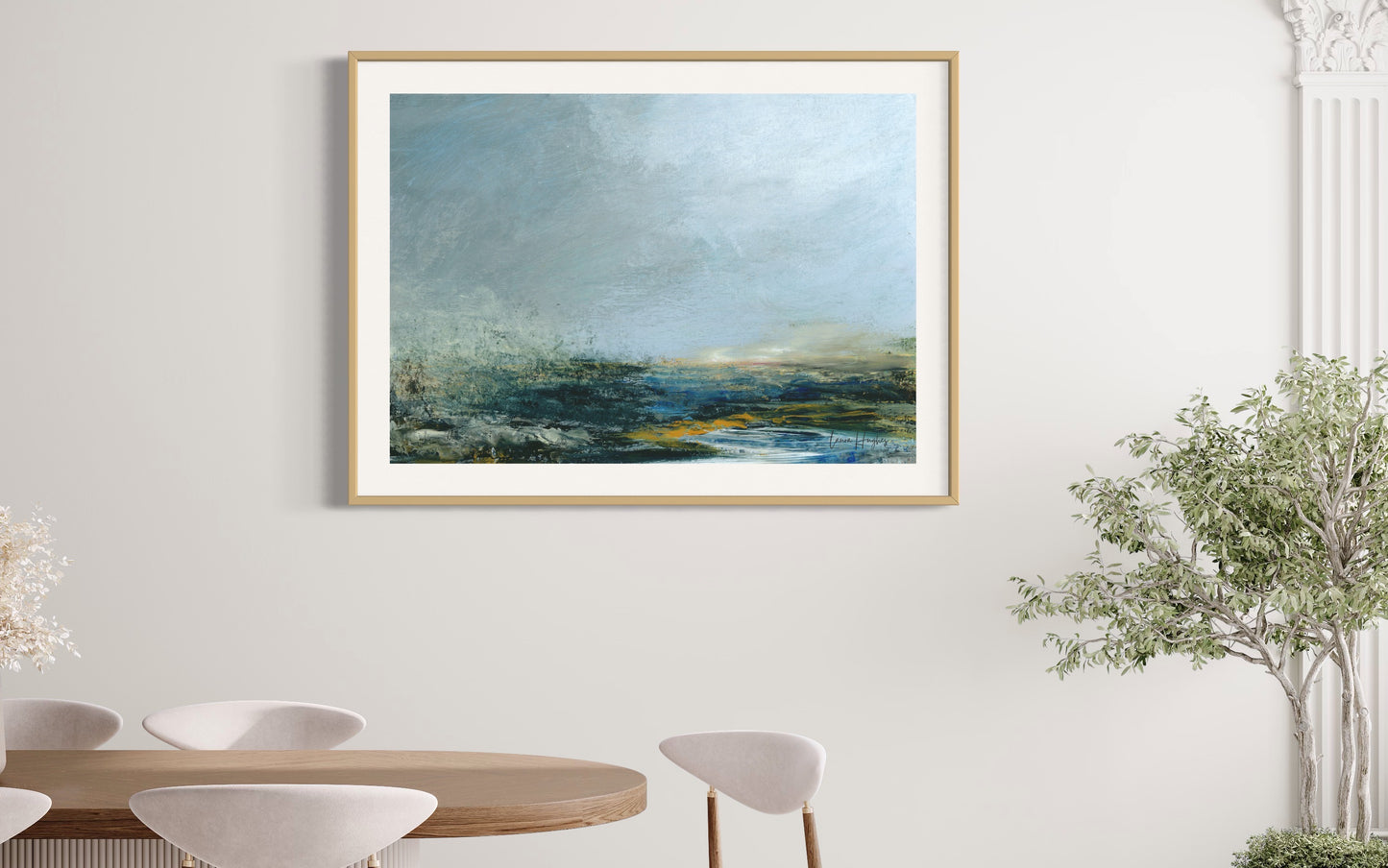 semi abstract landscape print