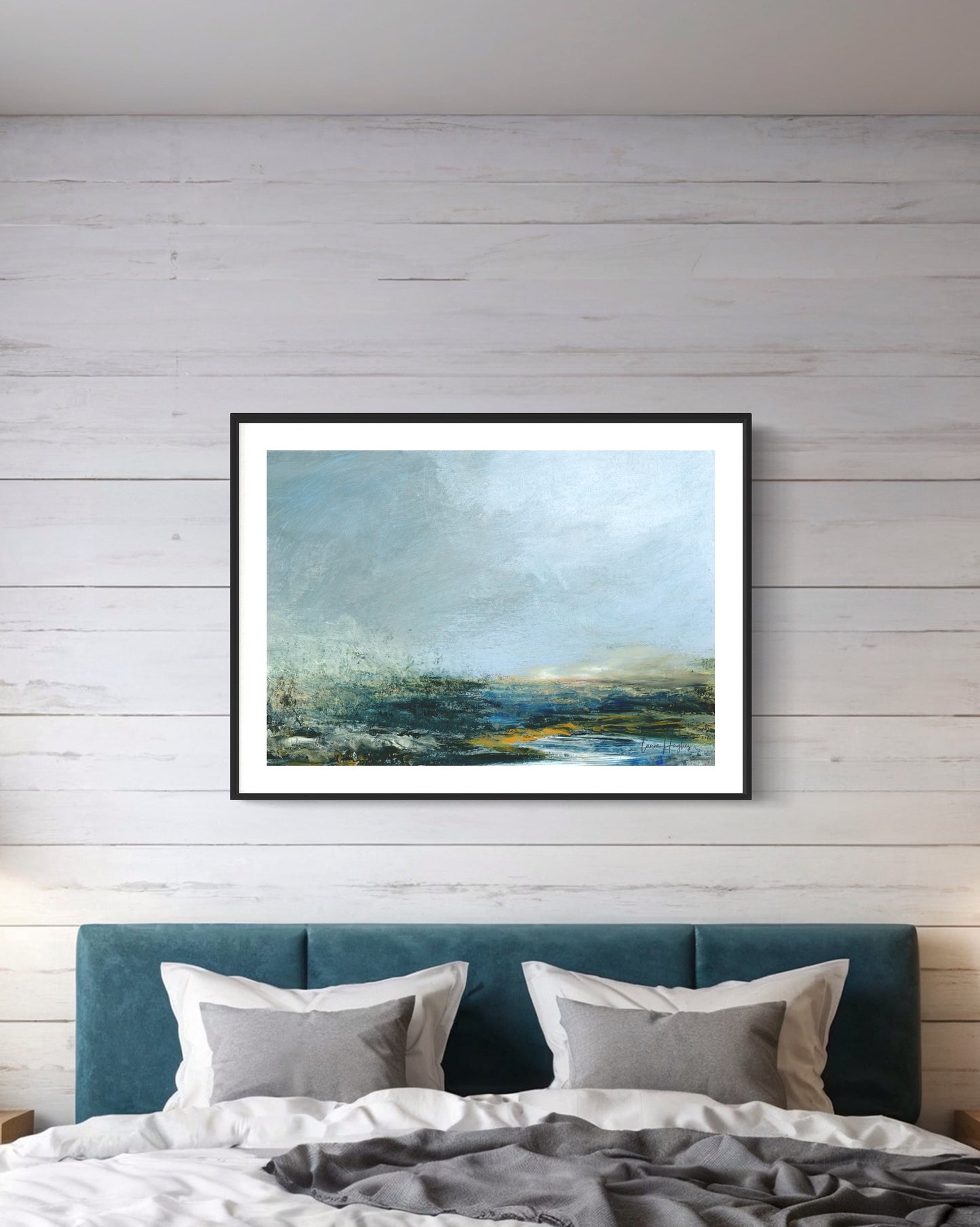 semi abstract landscape print