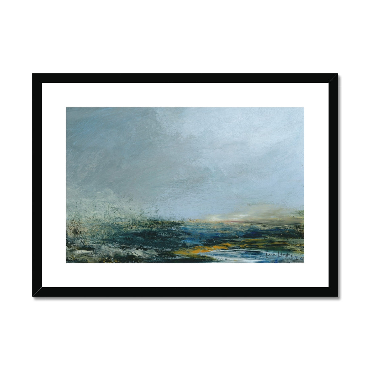semi abstract landscape print