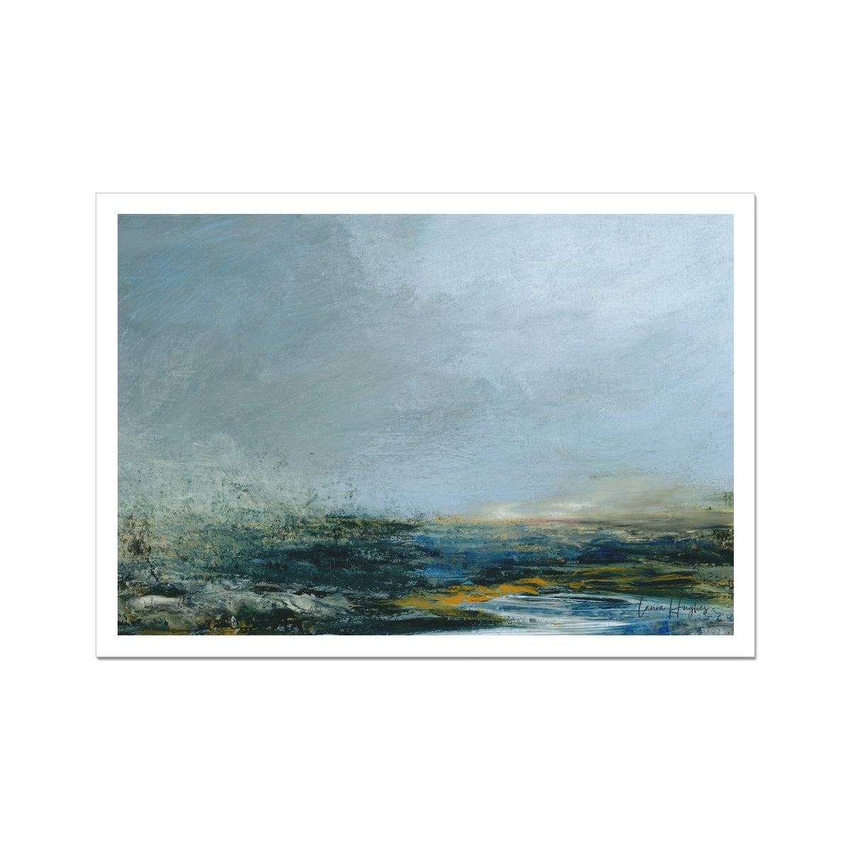 semi abstract landscape print