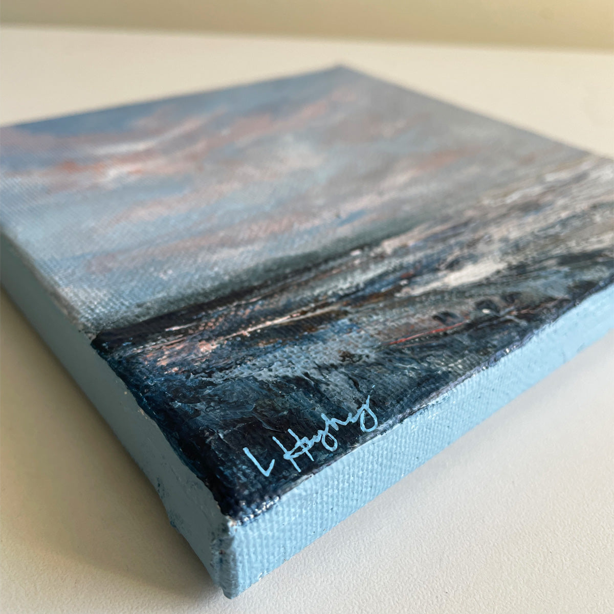 Waves Roll In Semi Abstract Mini Landscape