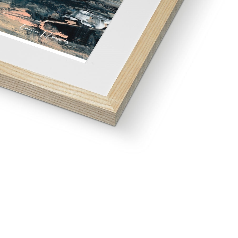 semi abstract landscape framed print