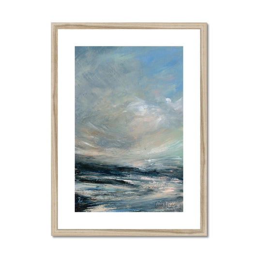 Semi abstract landscape framed print