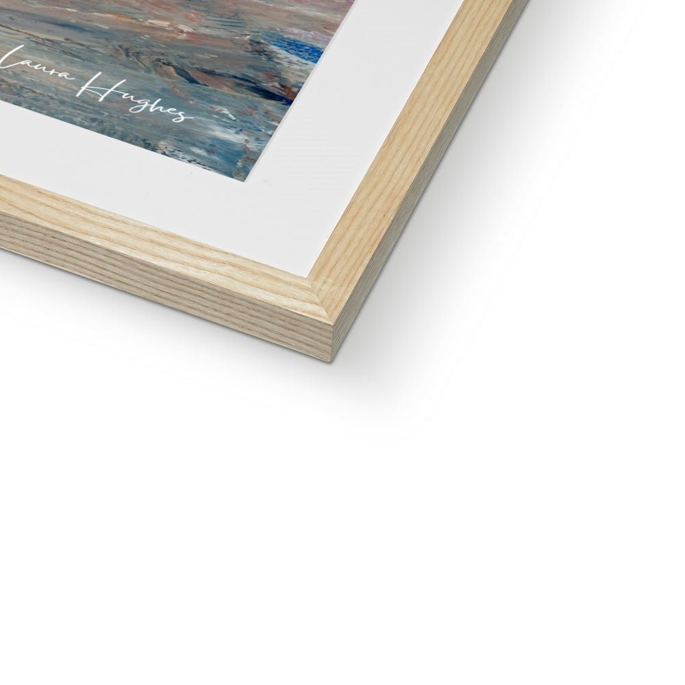 semi abstract landscape framed print