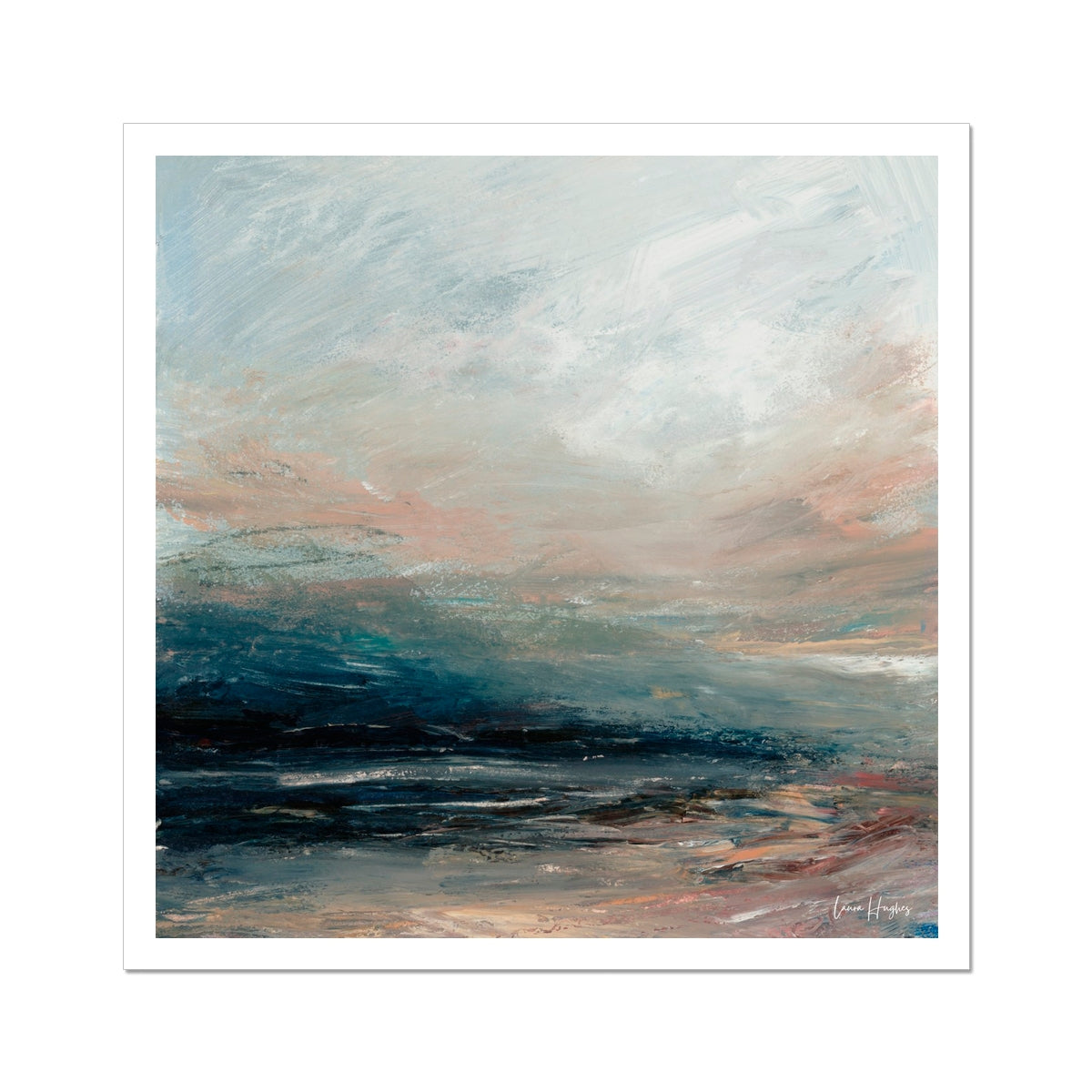 semi abstract landscape print
