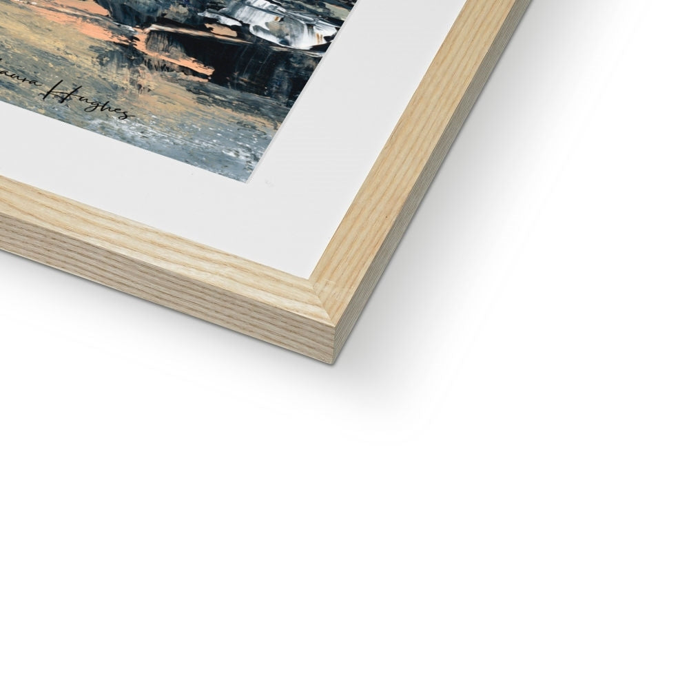 Semi abstract landscape framed print