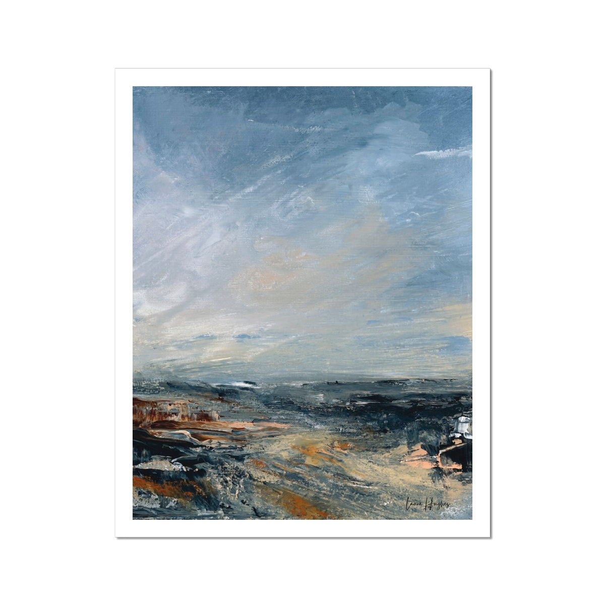 Semi abstract landscape print