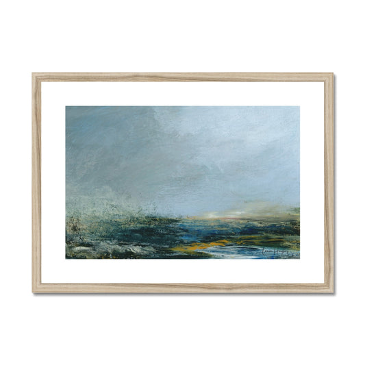 semi abstract landscape print