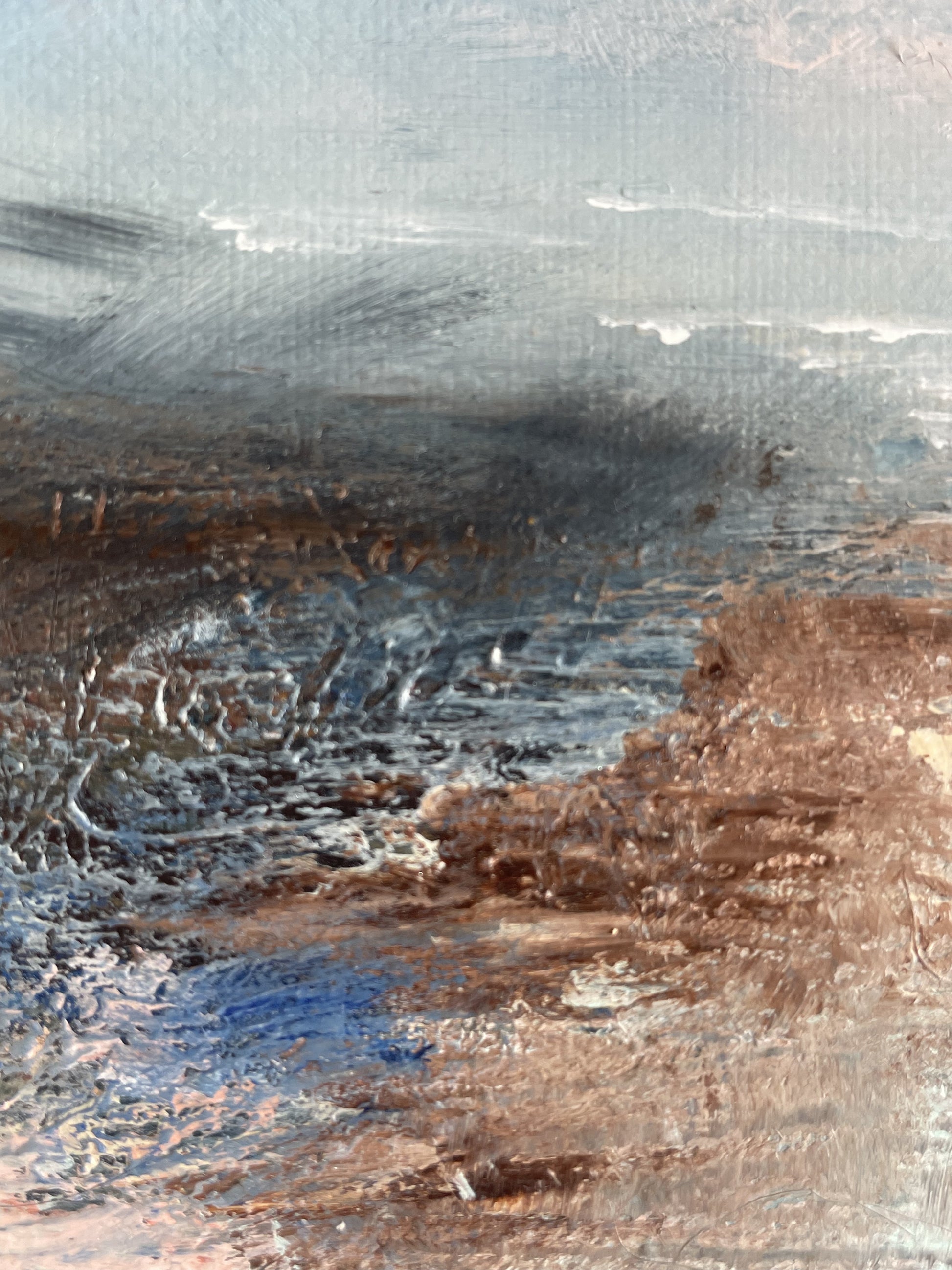 semi abstract landscape painting
