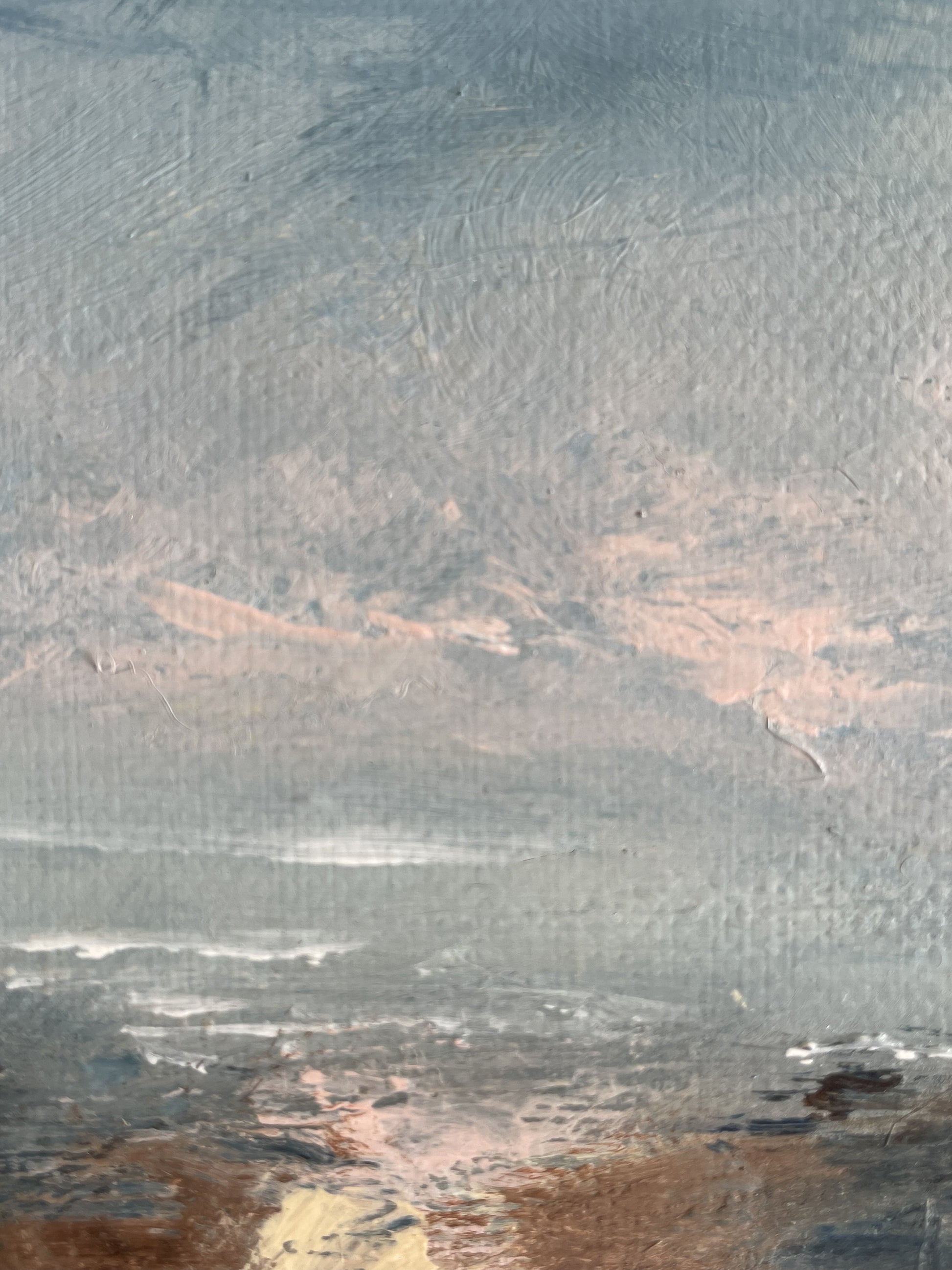 semi abstract landscape painting