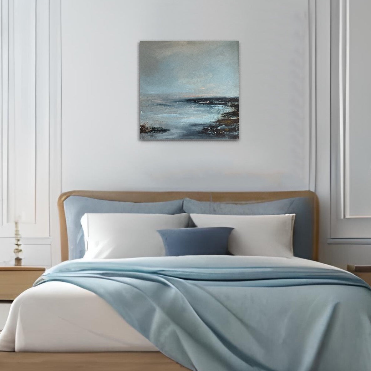 Serenity Sunrise Semi Abstract Landscape Canvas