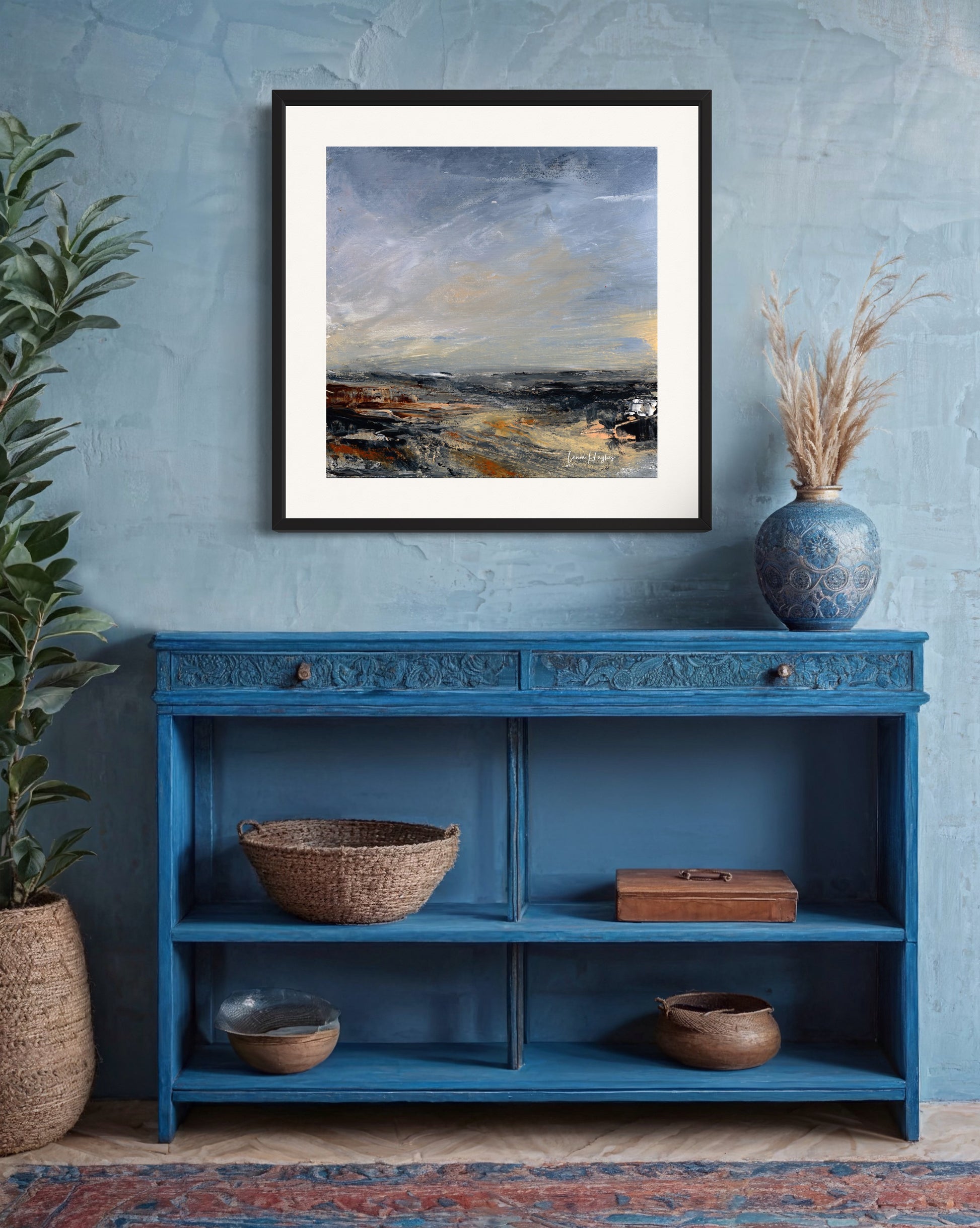Semi abstract landscape print