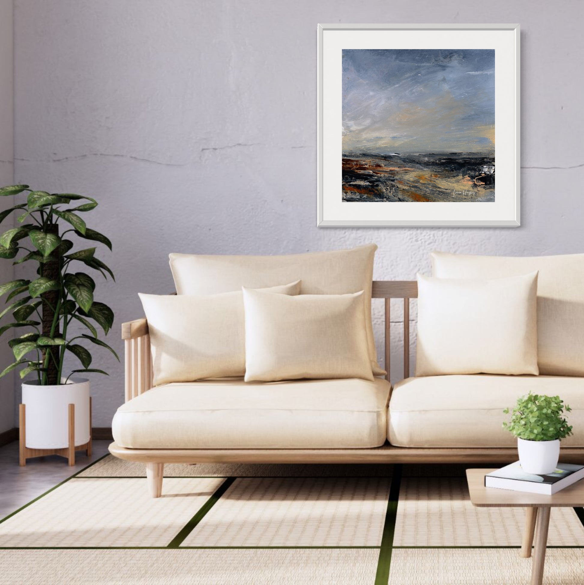 Semi abstract landscape print