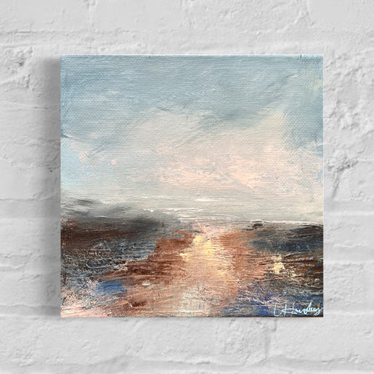 Paving the Way Semi Abstract Landscape Original on Canvas