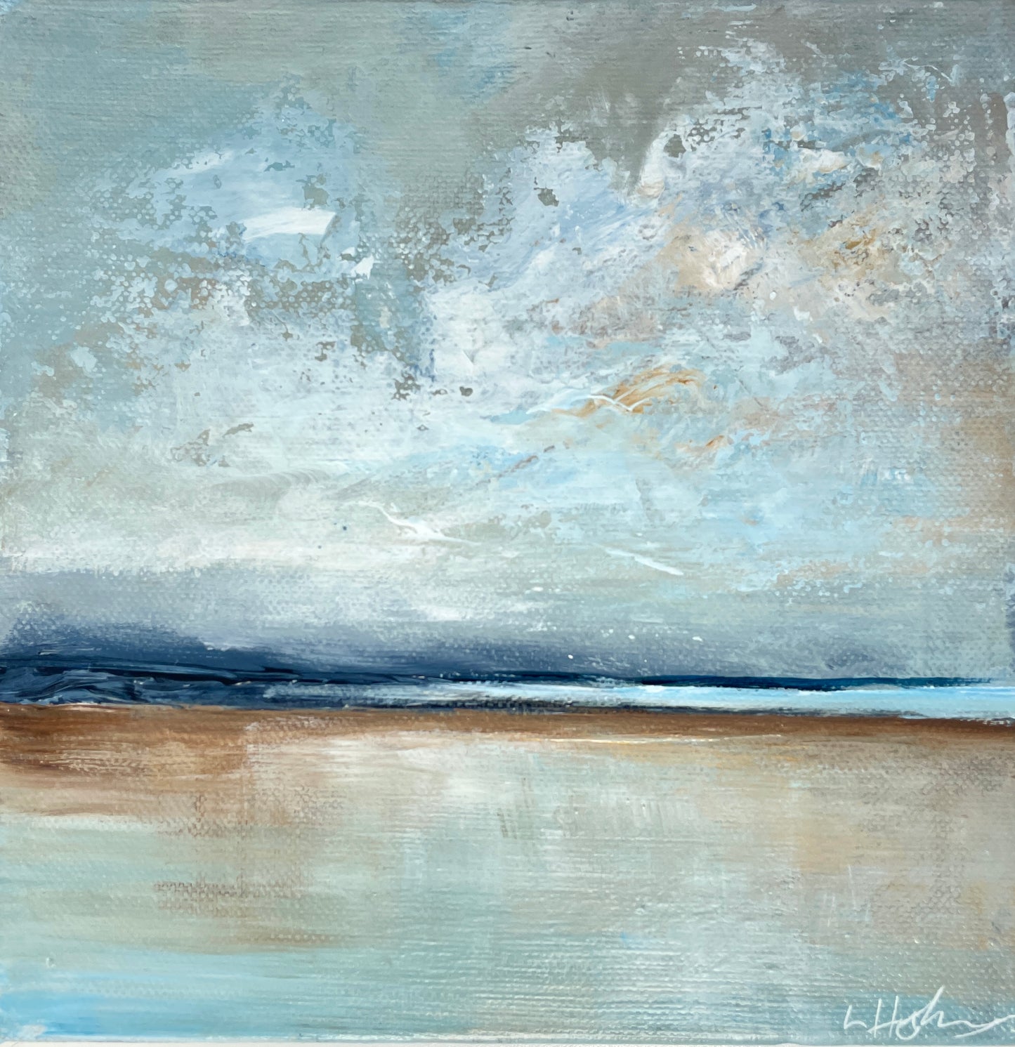 Calm Water semi abstract landscape art