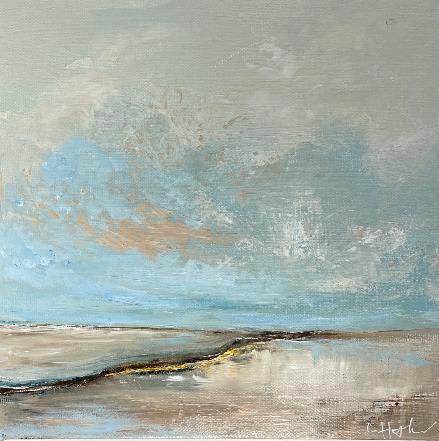 Serenity in Sand Semi Abstract Landscape