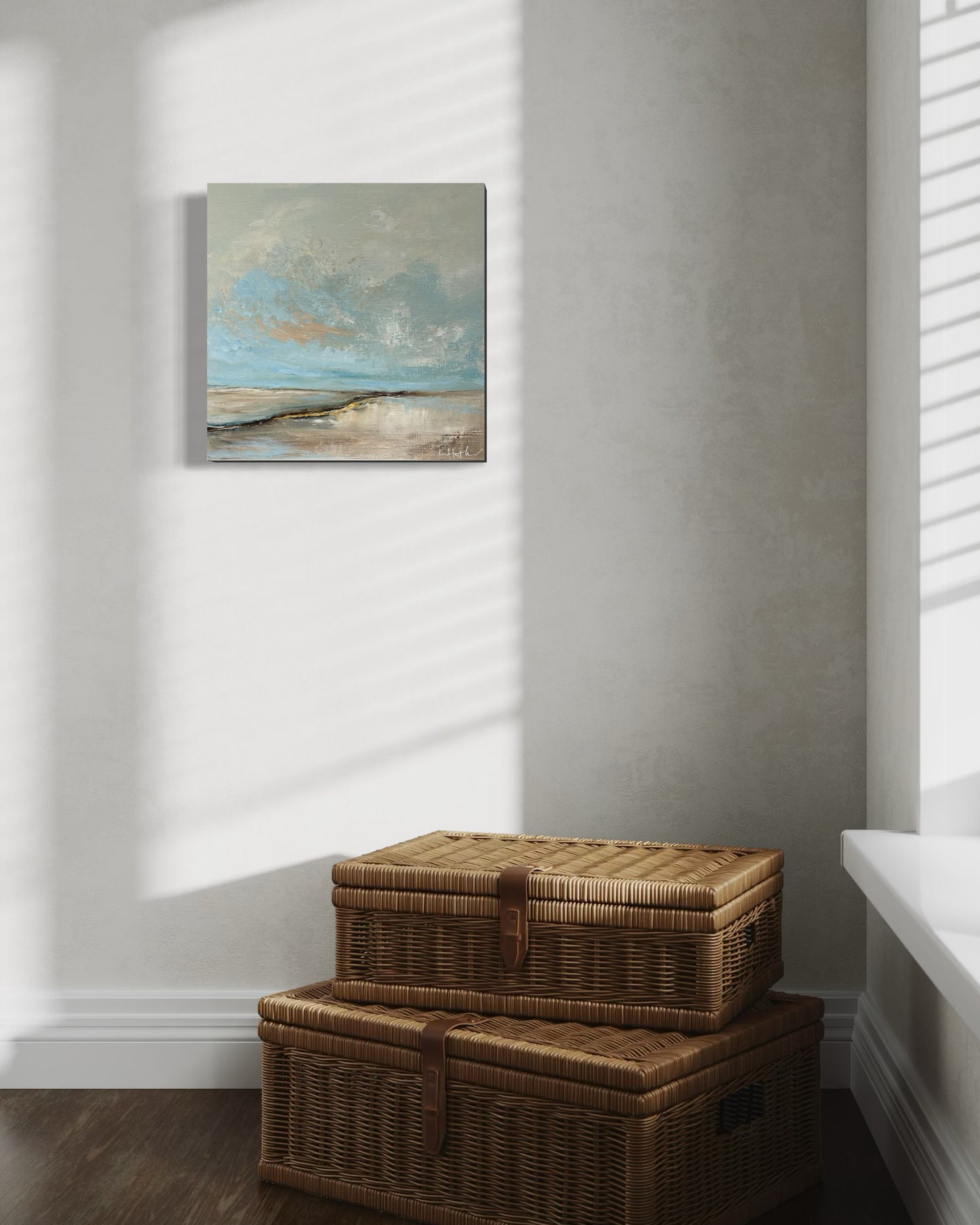 Serenity in Sand Semi Abstract Landscape