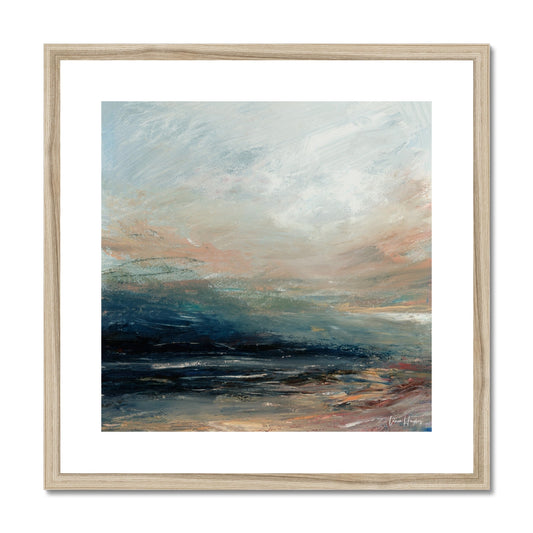 Semi abstract landscape framed print