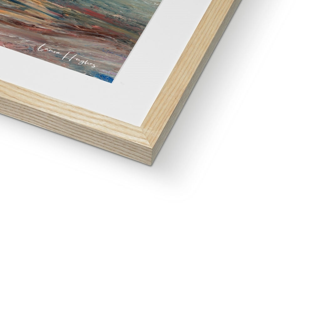 Semi abstract landscape framed print