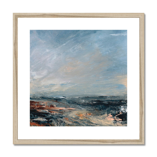 semi abstract landscape framed print