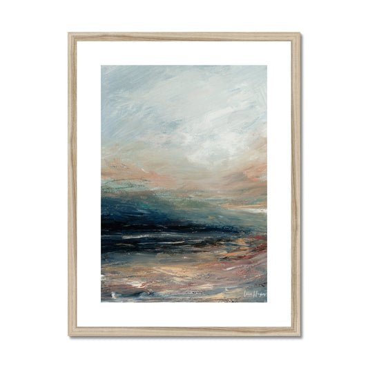 semi abstract landscape framed print